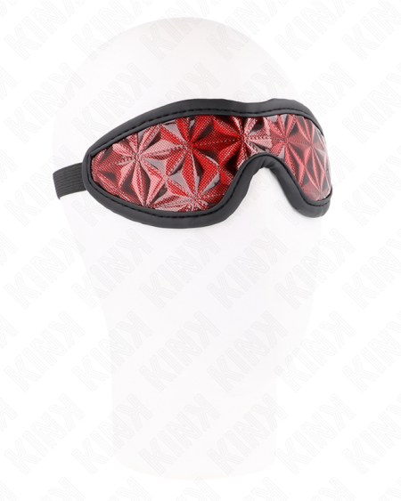 KINK - VENDA CON PATRÓN DE DIAMANTES ROJO 20.5 x 6 CM