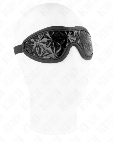 KINK - VENDA CON PATRÓN DE DIAMANTES NEGRO 20.5 x 6 CM