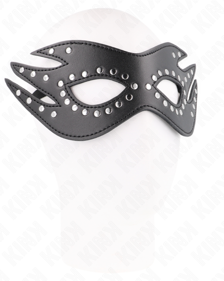 KINK - MÁSCARA DE POLIPIEL CON REMACHES MODELO 3 26 x 9.5 CM