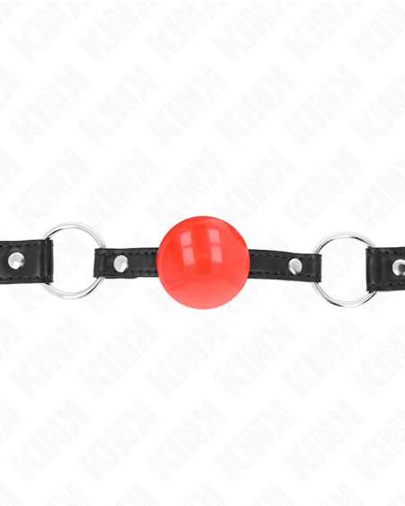 KINK - MORDAZA DE BOLA 4 CM TPE ROJO 60 x 2 CM