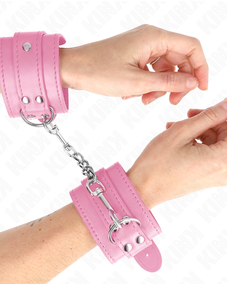 KINK - MUÑEQUERAS SENCILLAS ROSA AJUSTABLE 20-23 CM X 5.5 CM
