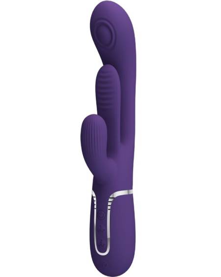 Vibrador coelho Shania da PRETTY LOVE com língua adicional, disponível em rosa e roxo