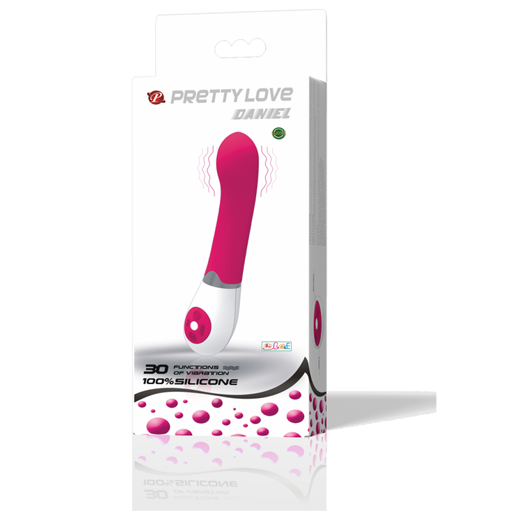 Vibrador Daniel Pretty Love em lilás e branco
