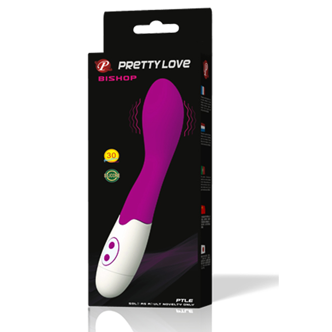 Vibrador Pretty Love Bishop em lila e branco