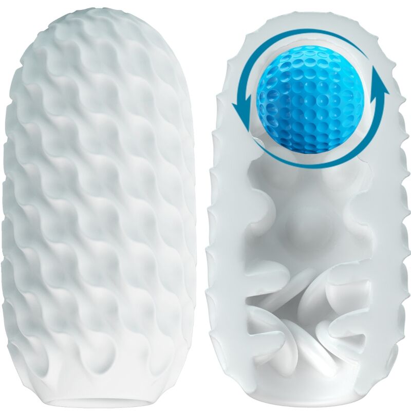 Masturbador masculino PRETTY LOVE Venus X branco, em forma de ovo