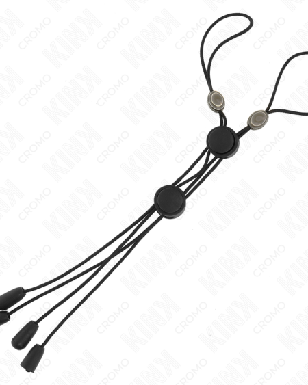 Pinças para mamilos KINK com detalhe preto e elástico preto