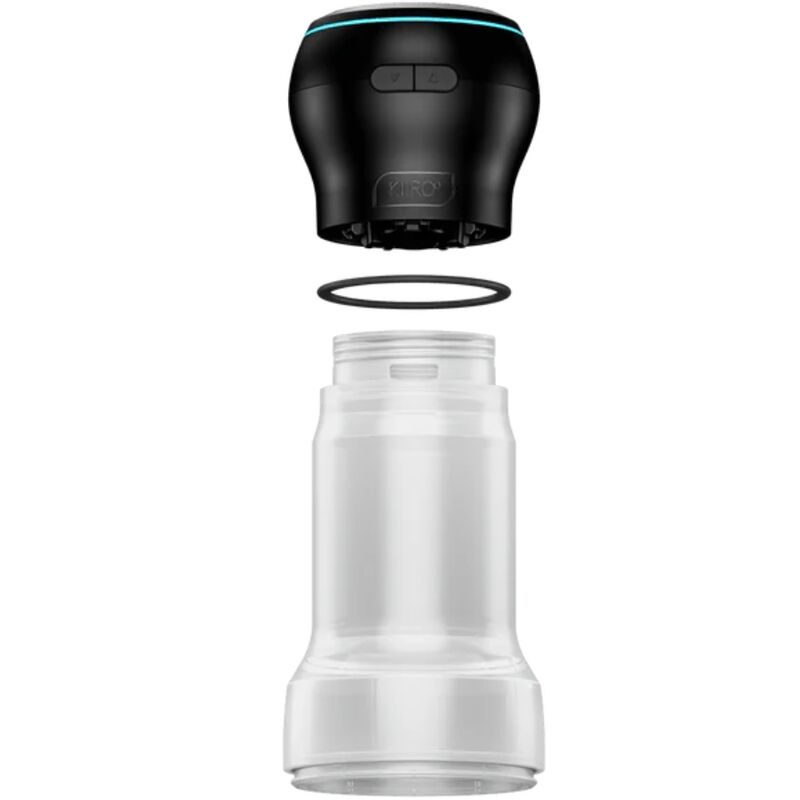 Masturbador transparente KIIROO Feel Pocket Stroker Crystal com PowerBlow