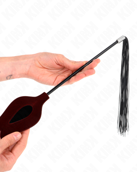 KINK - LÁTIGO DE BORLA DE SILICONA CON FORMA DE ROSA 45 CM