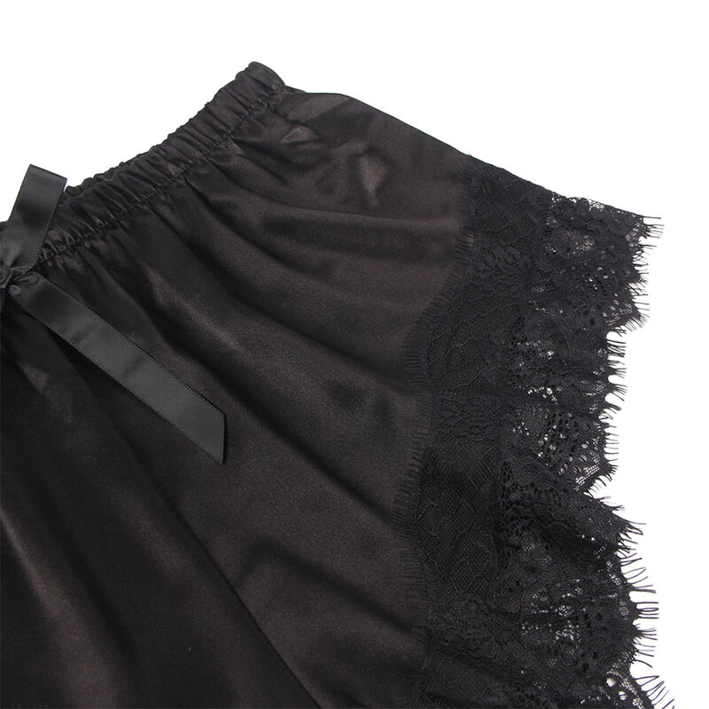 SUBBLIME - 953942 PIJAMA SEXY SATEN Y ENCAJE NEGRO L/XL