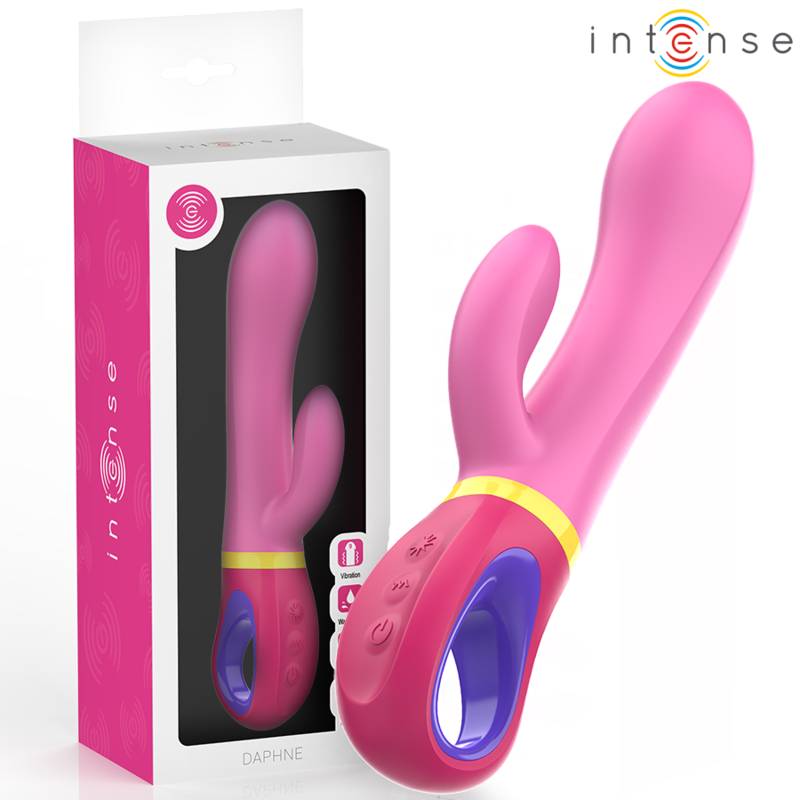 Vibrador coelho Daphne rosa da INTENSE HIGH TECH