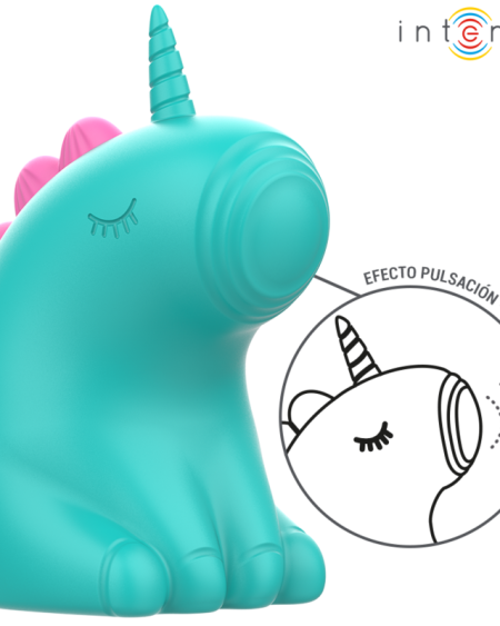 Estimulador clitoriano INTENSE Trixie verde, em forma de unicórnio
