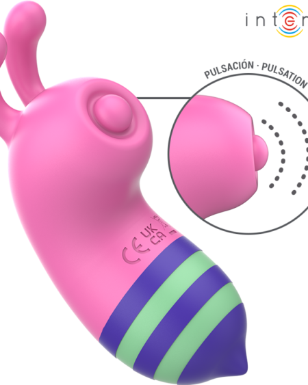 Estimulador clitoriano WILLIE da INTENSE em forma de abelha, nas cores rosa e verde