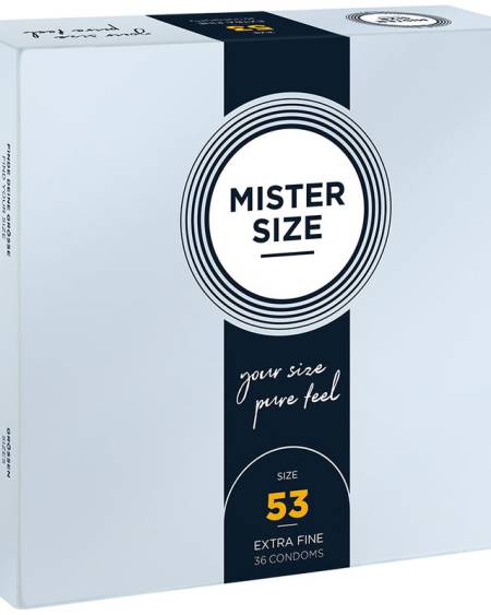 MISTER SIZE - PRESERVATIVOS TALLA M 53 MM (36 UNIDADES)