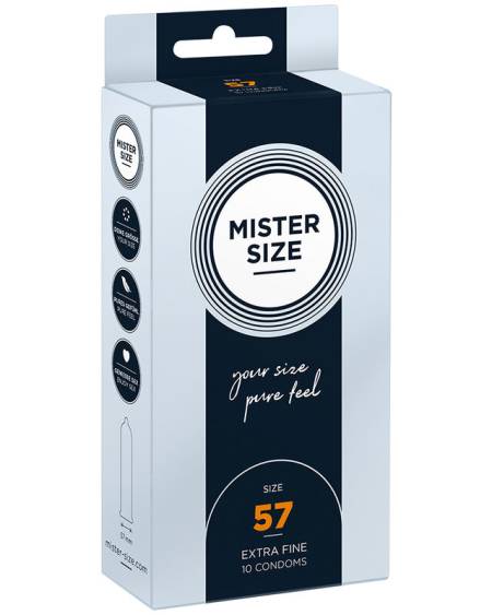 MISTER SIZE - PRESERVATIVOS TALLA L 57 MM (10 UNIDADES)