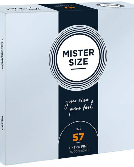MISTER SIZE - PRESERVATIVOS TALLA L 57 MM (36 UNIDADES)