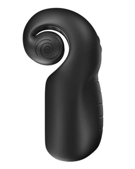Masturbador masculino SNAIL VIBE EVO preto, com design ergonómico