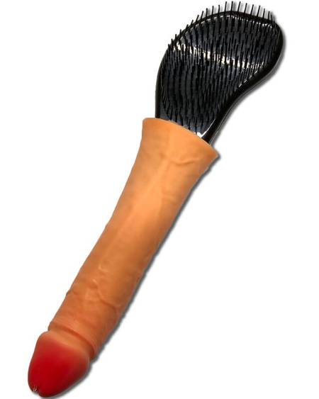 Escova de cabelo DIABLO PICANTE com cabo em forma de pénis