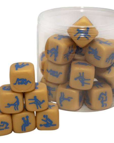 Dado dourado DIABLO PICANTE MEN PRIDE com posições sexuais para homens