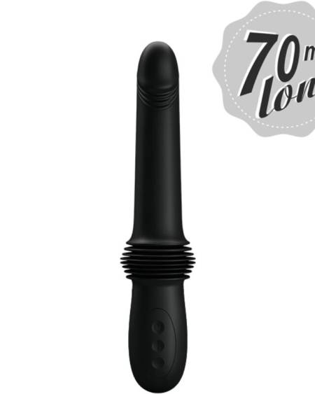 Vibrador de propulsão Pretty Love Pazuzu em silicone preto