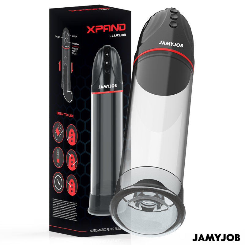 JAMYJOB - XPAND BOMBA AUTOMÁTICA 3 NIVELES DE SUCCIONADOR GRIS