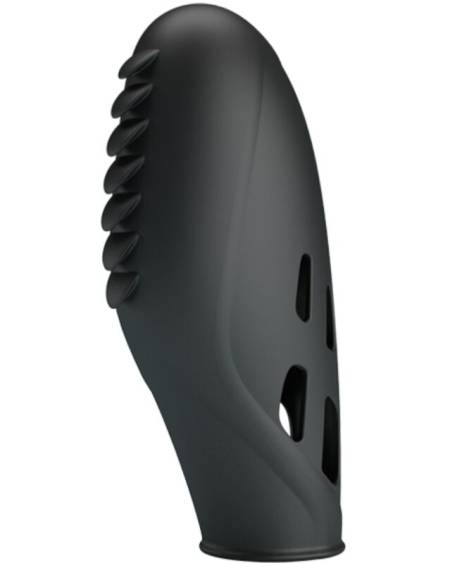 Vibrador de dedo preto em silicone FUN TOYS PRETTY LOVE BI-014751