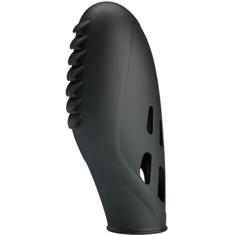 Vibrador de dedo preto em silicone FUN TOYS PRETTY LOVE BI-014751