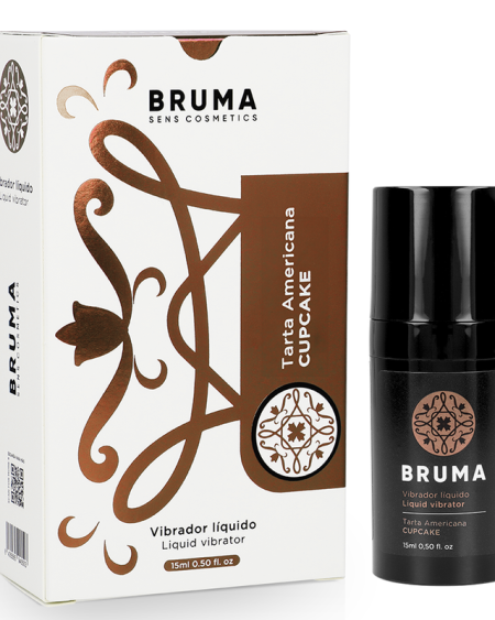 Gel estimulante BRUMA com sabor a tarte americana, em formato de 15 ml