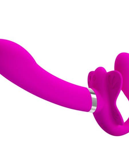Vibrador duplo sem arnês Pretty Love Valerie, roxo
