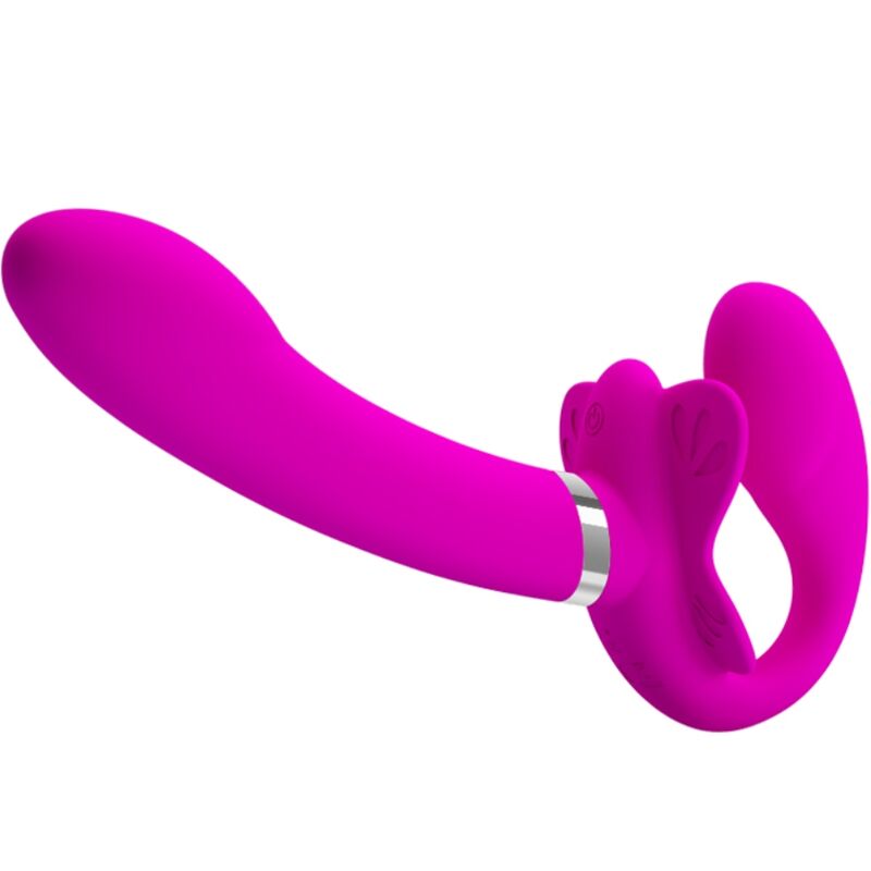 Vibrador duplo sem arnês Pretty Love Valerie, roxo