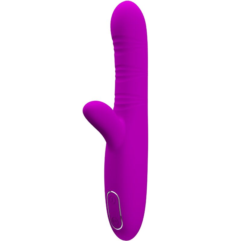 Vibrador multifunções PRETTY LOVE Angelique roxo com estimulador de clítoris em forma de coelho