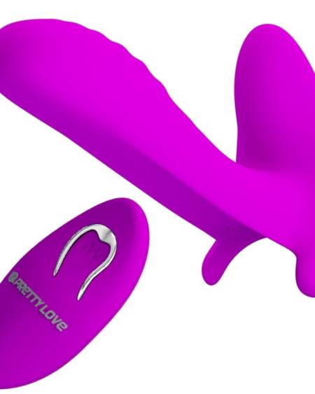 Vibrador PRETTY LOVE roxo com comando sem fios e 12 modos de vibração
