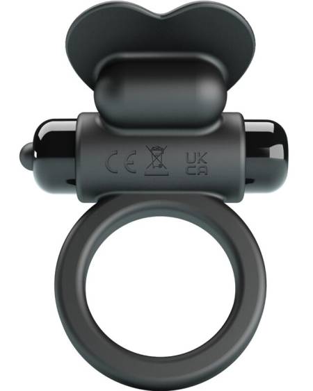 Anel vibratório de coelho Debonaire preto da FOR HIM