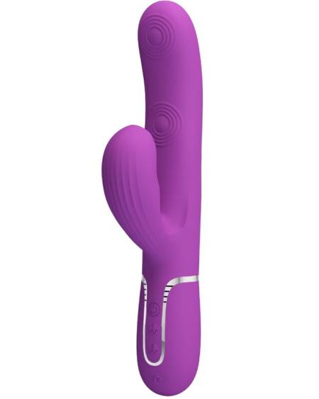 Vibrador coelho Perlita 3 em 1 roxo da HIGH TECH