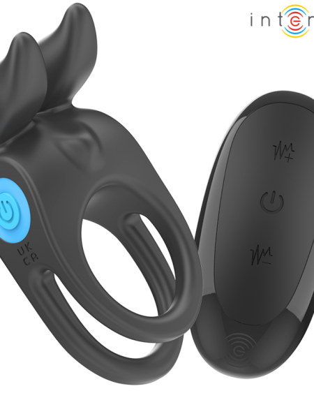 Anel vibratório duplo SAM da INTENSE, em preto, com comando remoto