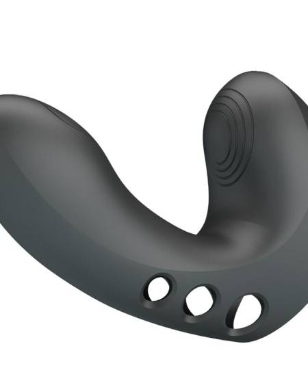 Vibrador de dedo Pretty Love Camelia preto, com 7 modos de vibração