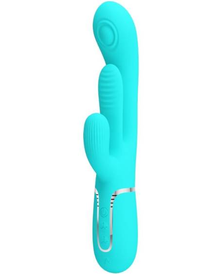 Vibrador coelho Pretty Love Shania Triple 3 em 1, em silicone