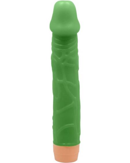 Vibrador realista BAILE Bill verde de 22.5 cm