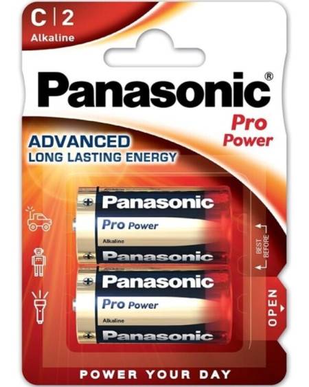 Blister com 2 pilhas alcalinas Panasonic Pro Power C LR14
