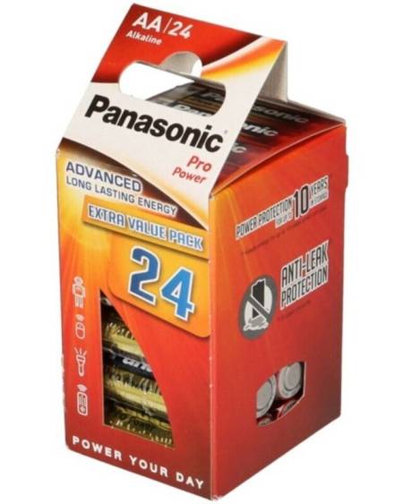 Pack de 24 pilhas alcalinas PANASONIC Pro Power AA LR6