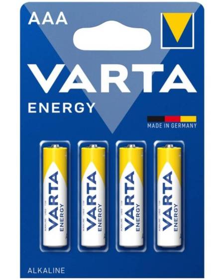 Blister VARTA com 4 pilhas alcalinas AAA LR03