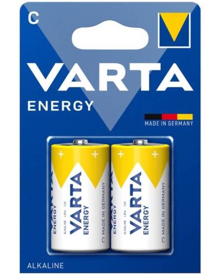 Blister com 2 pilhas alcalinas VARTA Energy C LR14