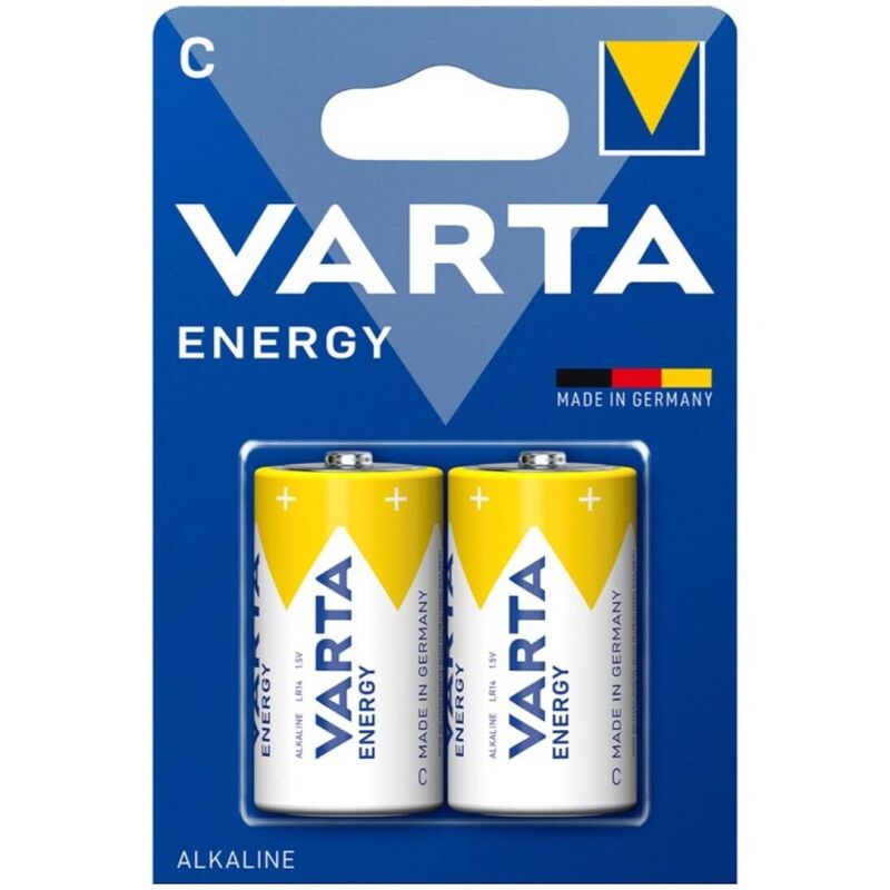 Blister com 2 pilhas alcalinas VARTA Energy C LR14