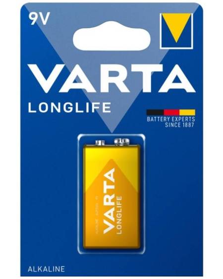 Pilha alcalina VARTA Longlife 9 V LR61 em blister de 1 unidade