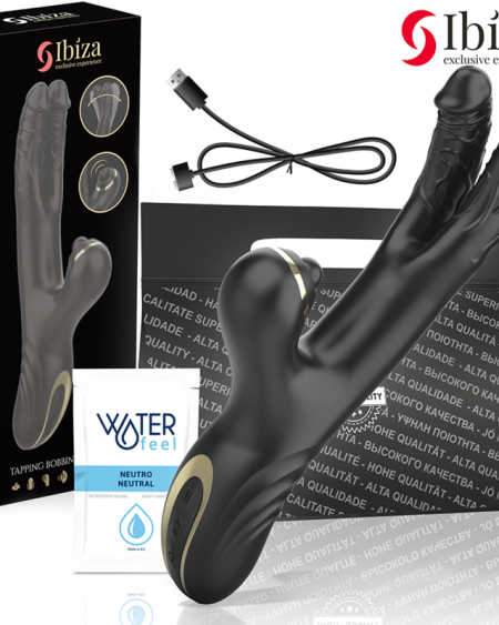 IBIZA - VIBRADOR HI-TECH RABITT CLITORIAL POTENTE Y DOBLE WAVE TWO DRAGONS