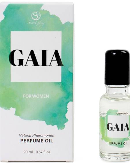 Perfume em óleo Gaia da SECRETPLAY com feromonas, em formato roll-on de 20 ml