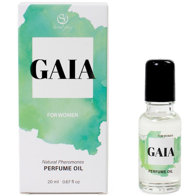 Perfume em óleo Gaia da SECRETPLAY com feromonas, em formato roll-on de 20 ml