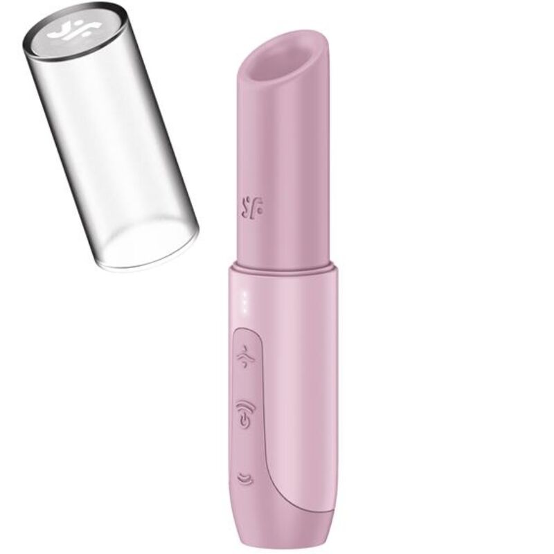 Estimulador de clitóris SATISFYER AIR PULSE Secret Kiss rosa, com ondas de pressão