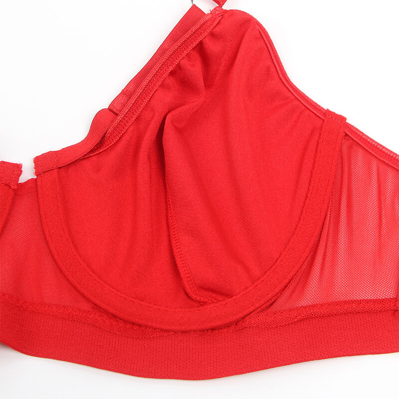 SUBBLIME - 955267 SET SUJETADOR CON LIGUERO BONDAGE ROJO L/XL
