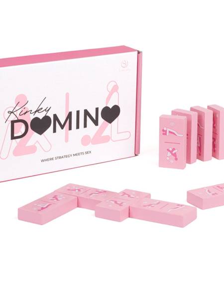 Jogo de dominó Kinky de madeira SECRETPLAY com 28 peças