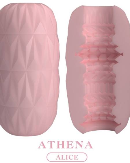 Masturbador masculino Pretty Love Athena Alice com textura ondulada